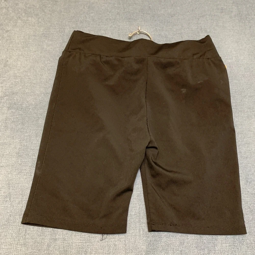 Nike Sportswear Classic Biker Shorts Womens XL Black High Waisted Swoosh Logo